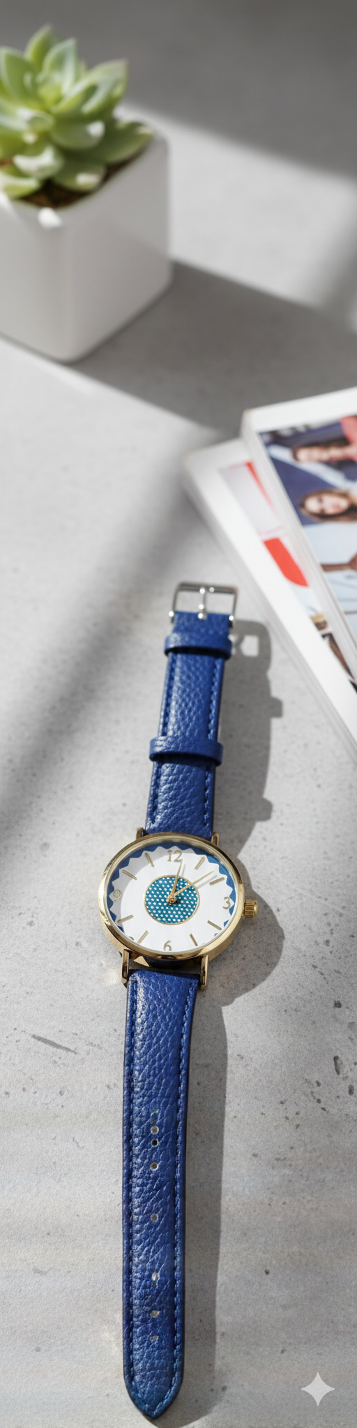 K-Mail Order Armbanduhr, Blau