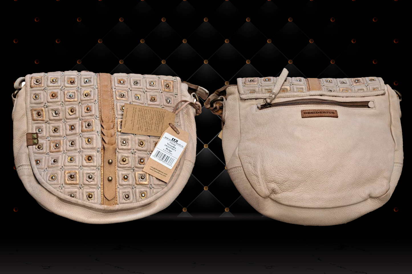 Desiderius Clavus Veronika beige Handtasche, Leder, UVP: 229,95
