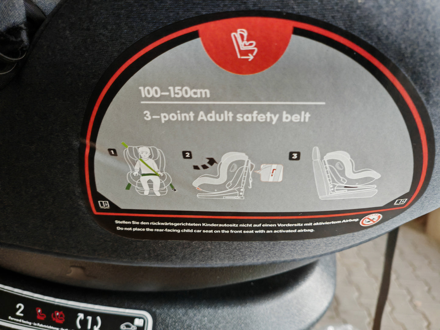 Fable Kids Noble Autokindersitz Grau mit Station Babysitz Kinder Auto