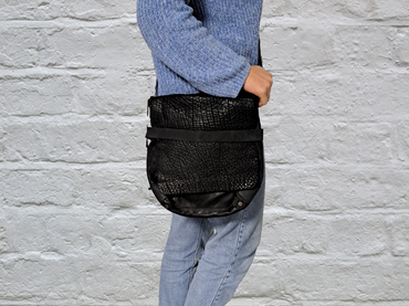 Desiderius Basic Cypress Schwarz Handtasche, Männertasche, Echtleder, UVP: 120€