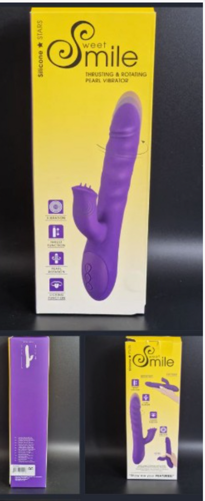 Sweet Smile, Thrusting & Rotating Pearl Vibrator