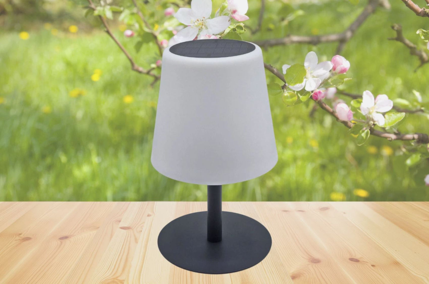 Solar/Kabel Tischlampe 2 in 1 Schlafzimmer/Garten