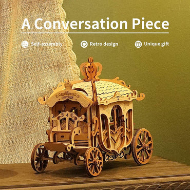 Robotime Rolife Vintage Automodell 3D Holzpuzzle Spielzeug für Kinder