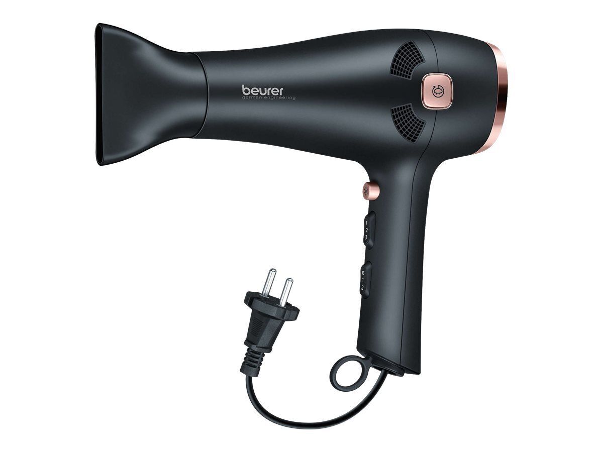 Beurer HC55 Ionen Haartrockner Kabeleinzug Diffusor Föhn 2000W Schwarz C02