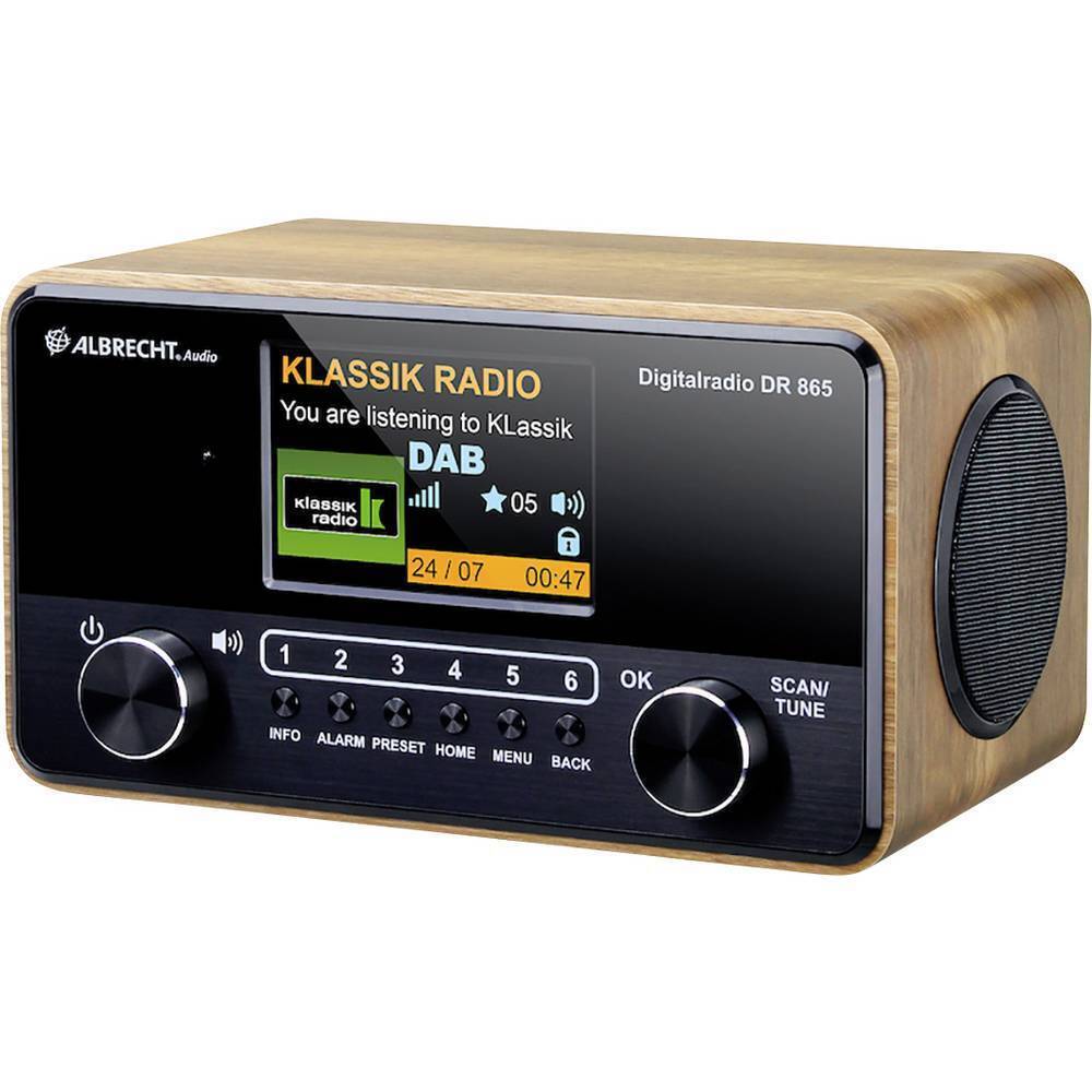 Albrecht DR865 Seniorenradio DAB+ UKW Farbdisplay Kompaktanlage Radio ASA A09