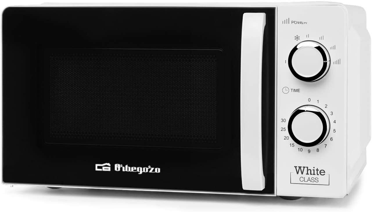 Orbegozo MI2115 Mikrowelle 20L 700W 6 Leistungsstufen Timer Weiß Küche HO-A22