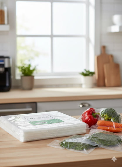 Nutri - Lock 20 cm x 30 cm  vorgeschnittene Vakuumversiegelung Beutel 100 Stück