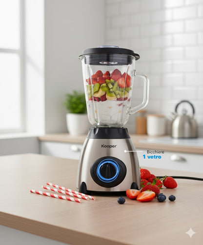 Kooper Elektrischer Mixer, 4 Geschwindigkeiten, Stahl