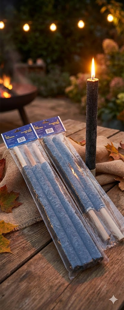 Riethmüller Wachs-Fackeln 5 Stück Nicht Tropfend Gartenfackeln