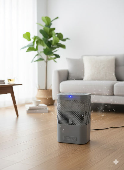 BonAura AirOne Luftentfeuchter ohne Strom mit 360° Grau