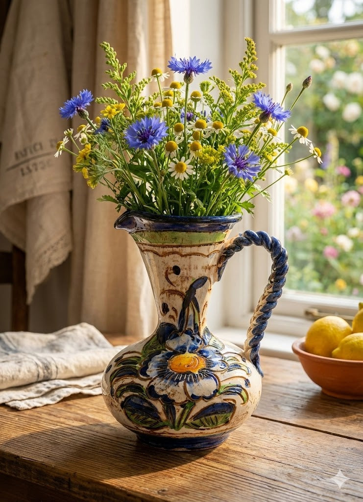 Keramik Vase 15 cm Höhe Kunst Antiquität Deko Sammlerobjekt