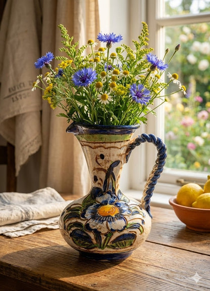 Keramik Vase 15 cm Höhe Kunst Antiquität Deko Sammlerobjekt