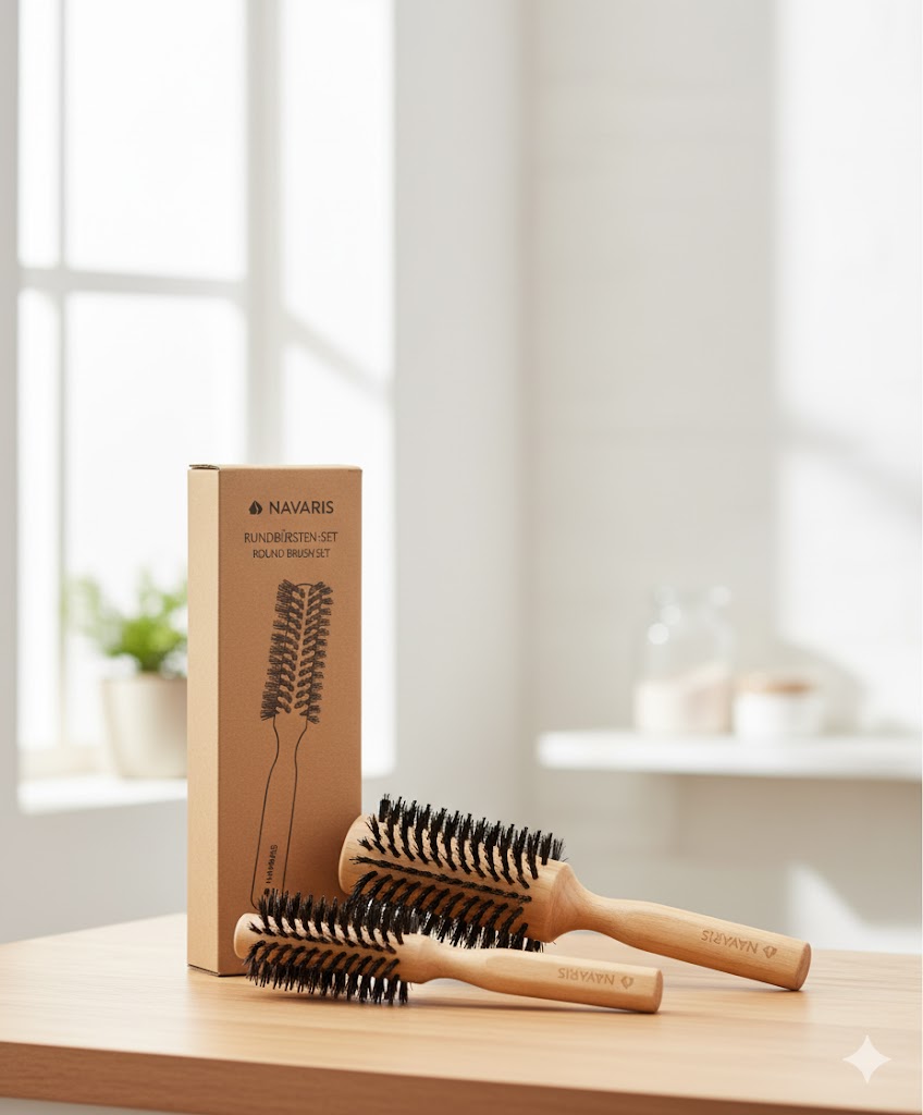 Navaris Rundbürstenset Größe Ø25mm & Ø40mm