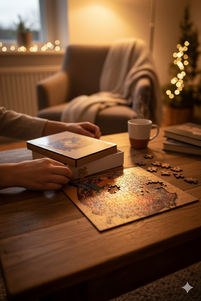 Holzpuzzle Erwachsene, Holzpuzzle 200 Teile 26x 26,3 cm, Kolibri