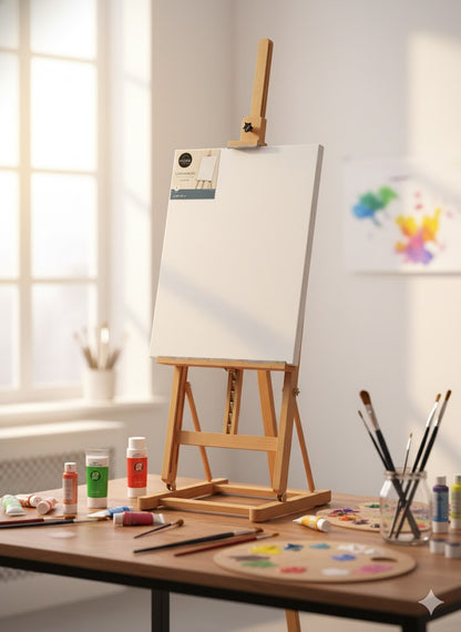 Home Creation Leinwand Blanko 30x30cm + 40x40cm, weiss