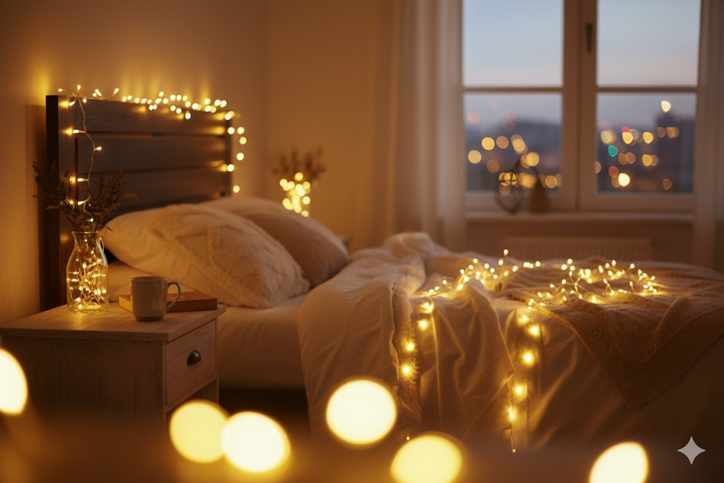 Gresonic LED Lichterschlauch Warmweiß 400 LED