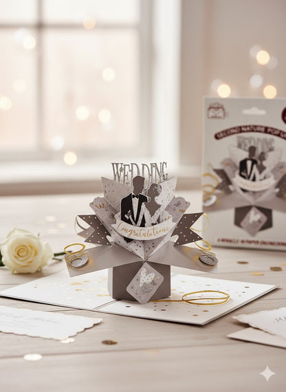 Second Nature Pop Ups 3D Pop Up Card Hochzeit