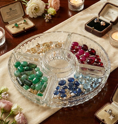 Glasschale 5-teilig Glas Antiquität Vintage Schale Dessertschale Set