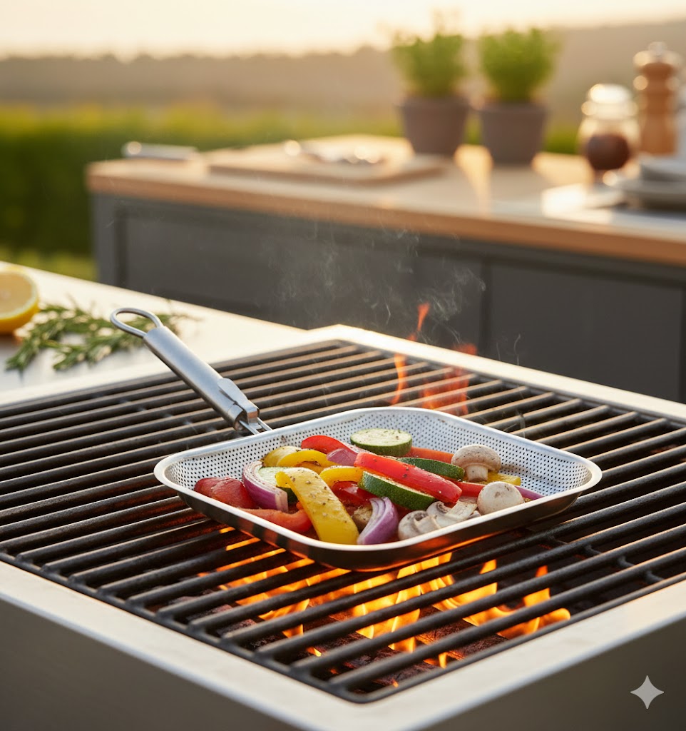 WILKINSON 1888 LTD Grillpfanne perforiert abnehmbarer Griff Edelstahl