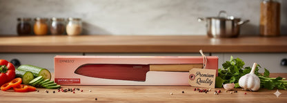 Ernesto Santoku-Messer, 17,5 cm, Edelstahl, Bambusgriff