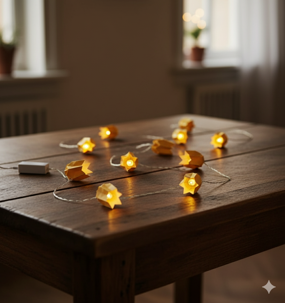 Tchibo LED-Papier Lichterkette, 300 cm, Warmweiß