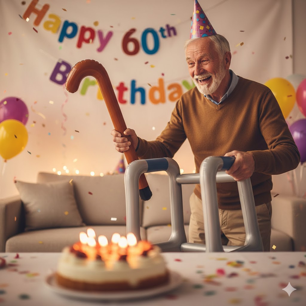 Balinco Aufblasbare Gehhilfe Spaß Gag Geschenk Geburtstag Party