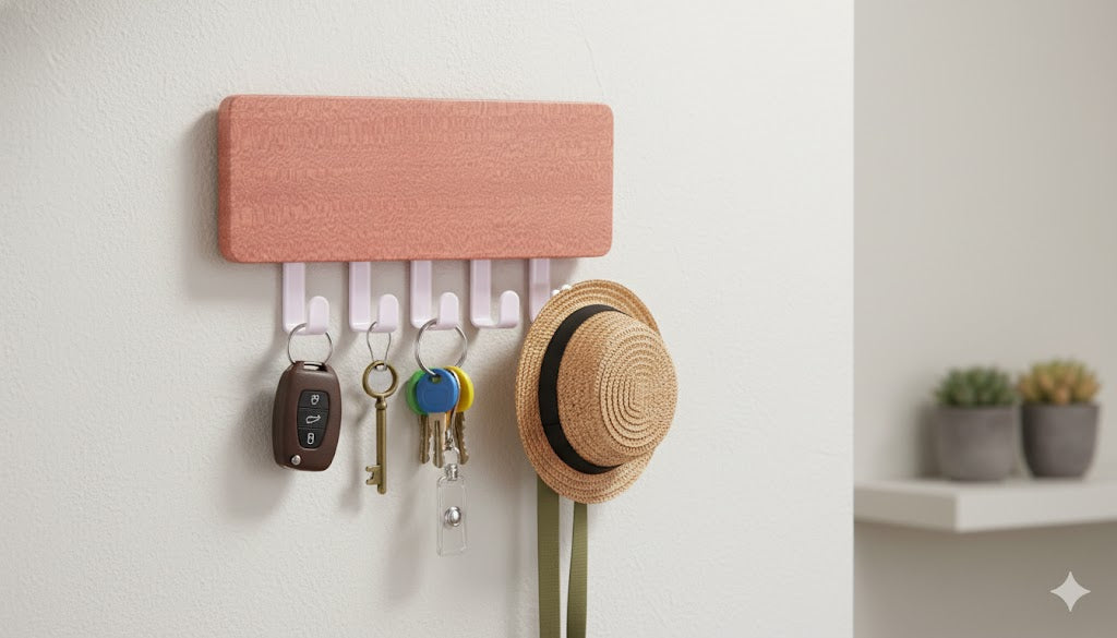 Magnetic Wall Organizer Key hooks und Tray, Schlüsselmanagement, Ordnung