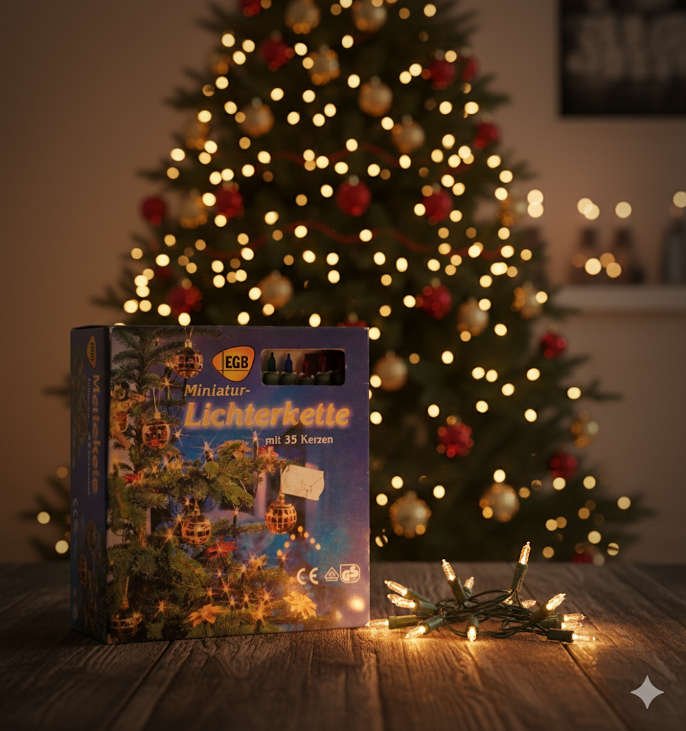 EGB Miniatur Lichterkette mit 35 Kerzen