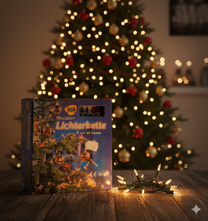 EGB Miniatur Lichterkette mit 35 Kerzen