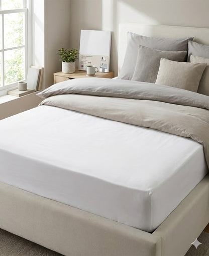 Dormia Spannbettuch, Edel-Linon, 90x200, Baumwolle