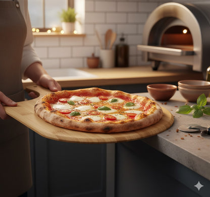 Pizzaschieber Holz 31cm x 27cm x 40.5 cm, Pizza backen, Backen