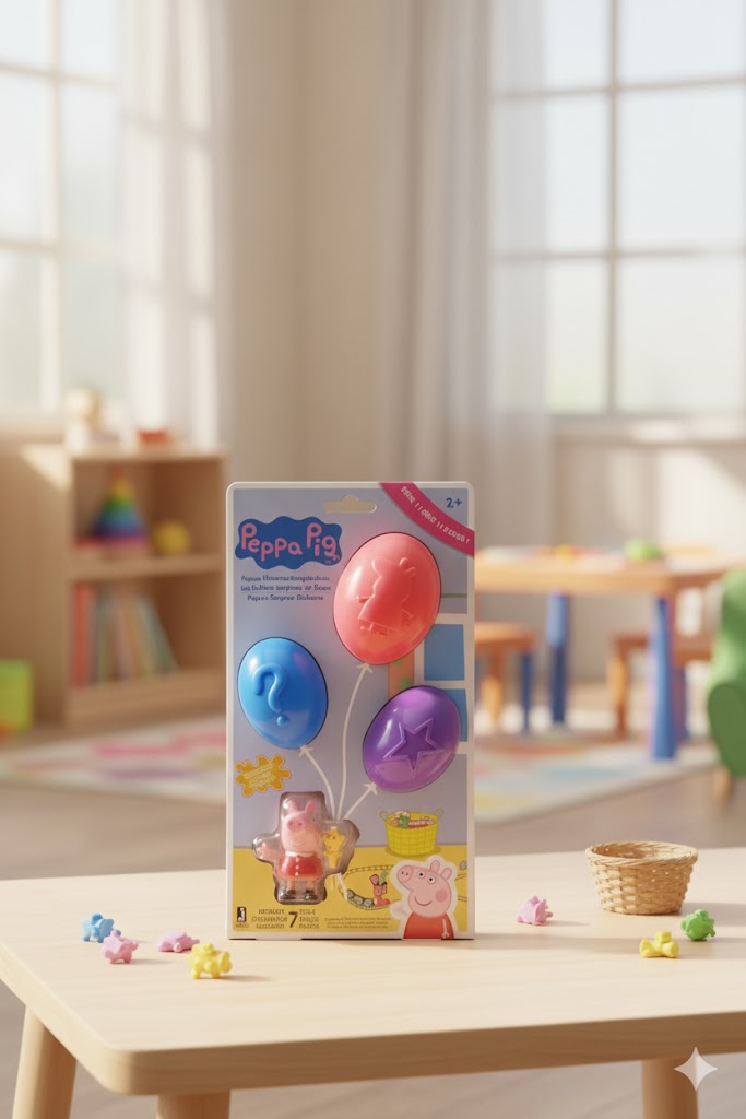 Peppa Pig Überraschungsballons - 1 Spielfigur und 3 Ballons Serie 1 - Musik