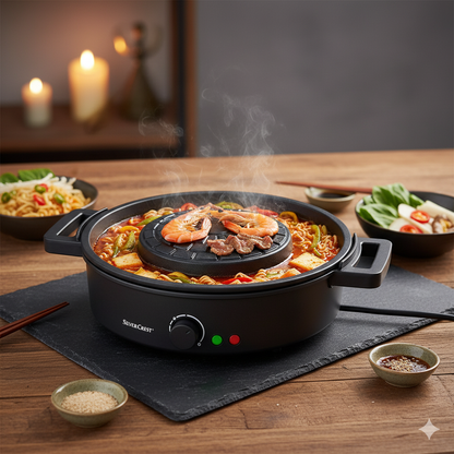 Silvercrest 2 in 1 Tischgrill mit Hot Pot