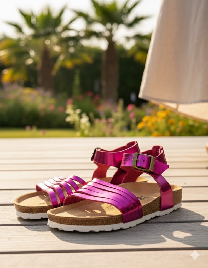 Bluebay Zehentrenner Sandalen Gr. 38 PInk | Sommer Strand Pantoletten
