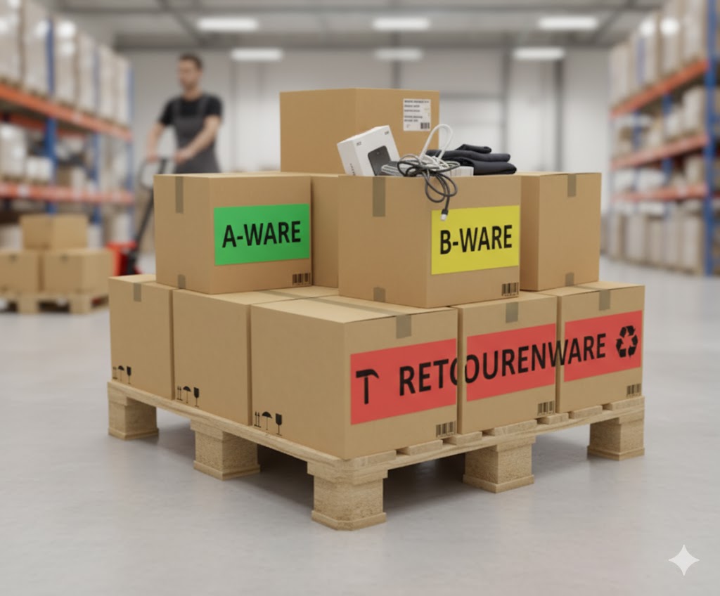 Mixkarton von Retourenware, Haushalt, Technik, Schreibwaren, Küche, B2B