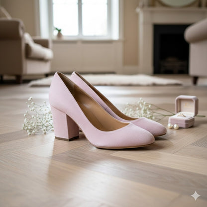 Sergio Rossi Vero Cuoio Damenschuhe Rosa Gr. 39 Leder Designer Schuhe