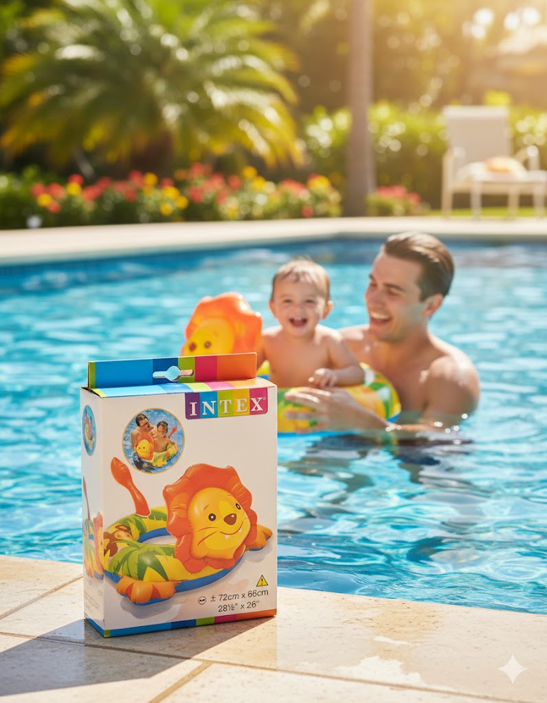 Intex Deluxe Schwimmring mit Tierkopf