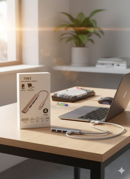 Type-C, Multi-Interface Adapter, 4 Ports Amazon