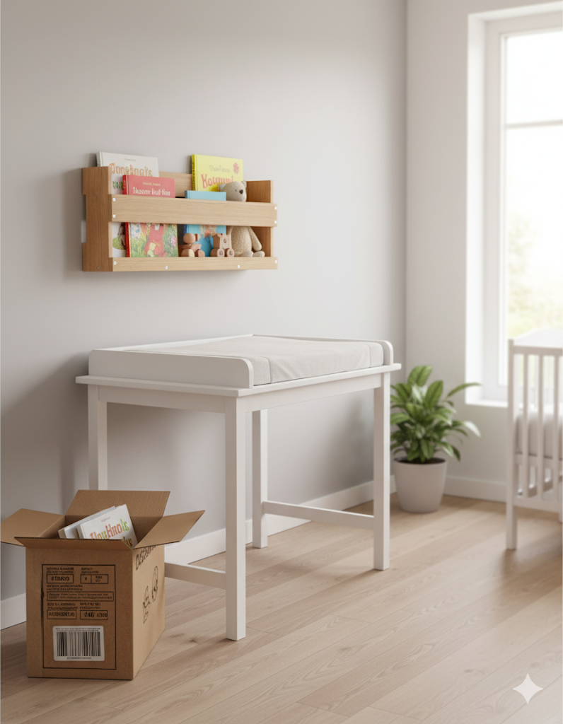 Tchibo Wandregal, 75 cm , Furnier: Eiche, Holzwerkstoff MDF
