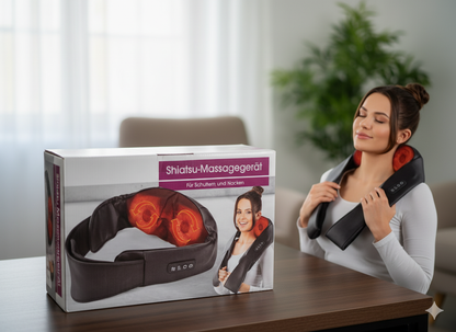 Vitalmaxx 3in1 Shiatsu-Massagegerät für Schultern und Nacken
