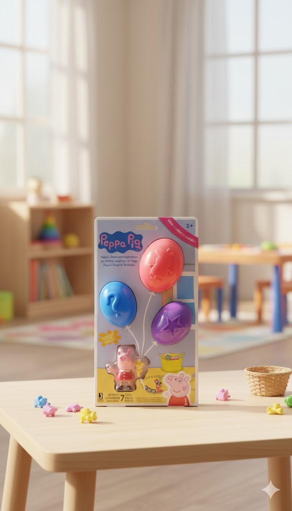 Peppa Pig Überraschungsballons - 1 Spielfigur und 3 Ballons Serie 1 - Spielzeug