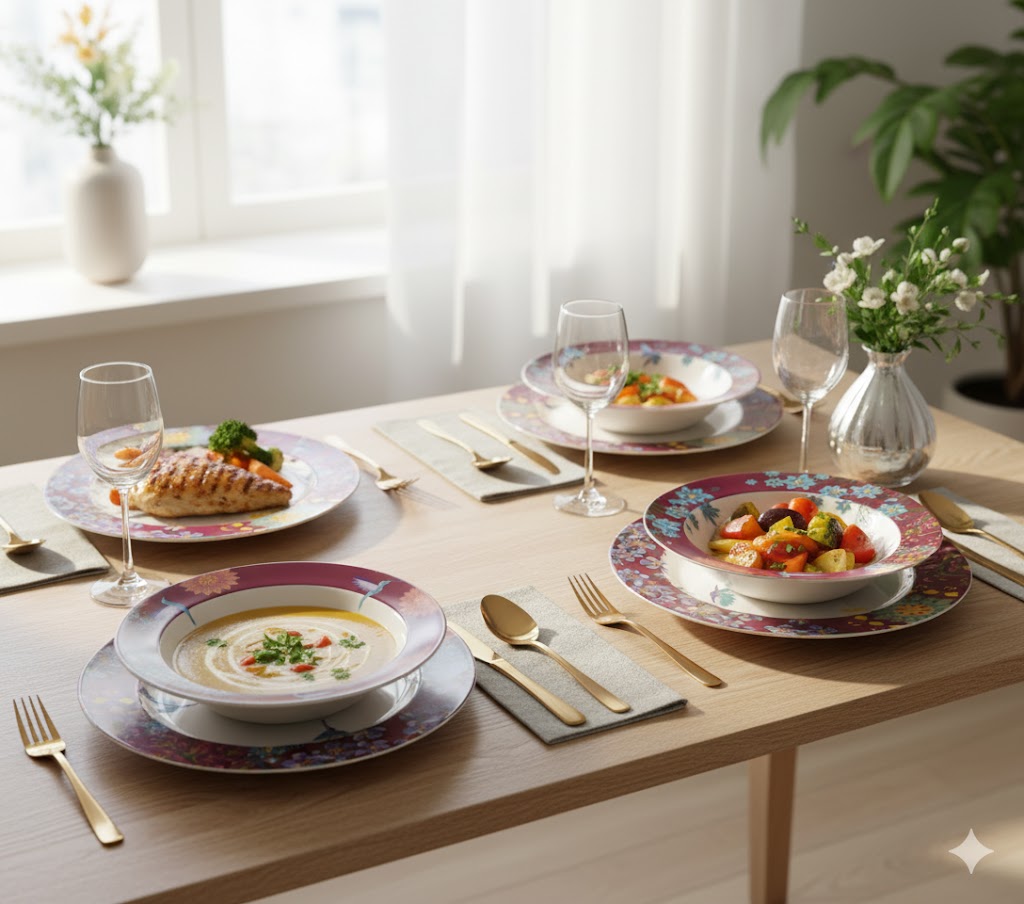 Tafelservice "Das Leben ist Schön" 8-Teilig, Weltbild