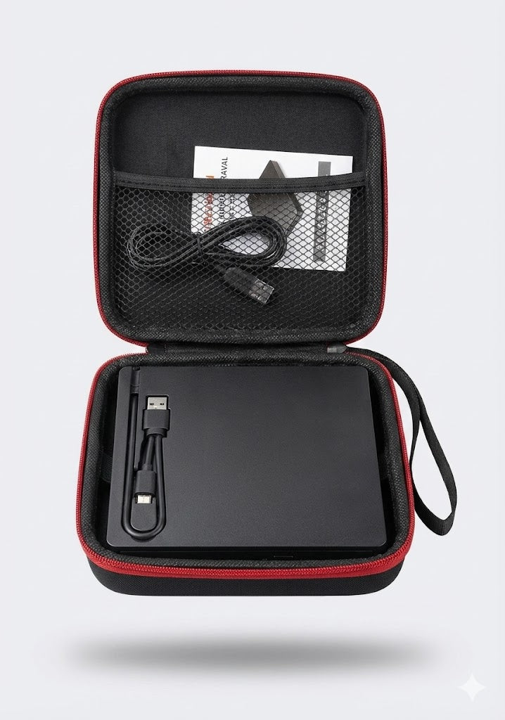 Externes CD/DVD Laufwerk USB Tragbar Plug & Play Universal