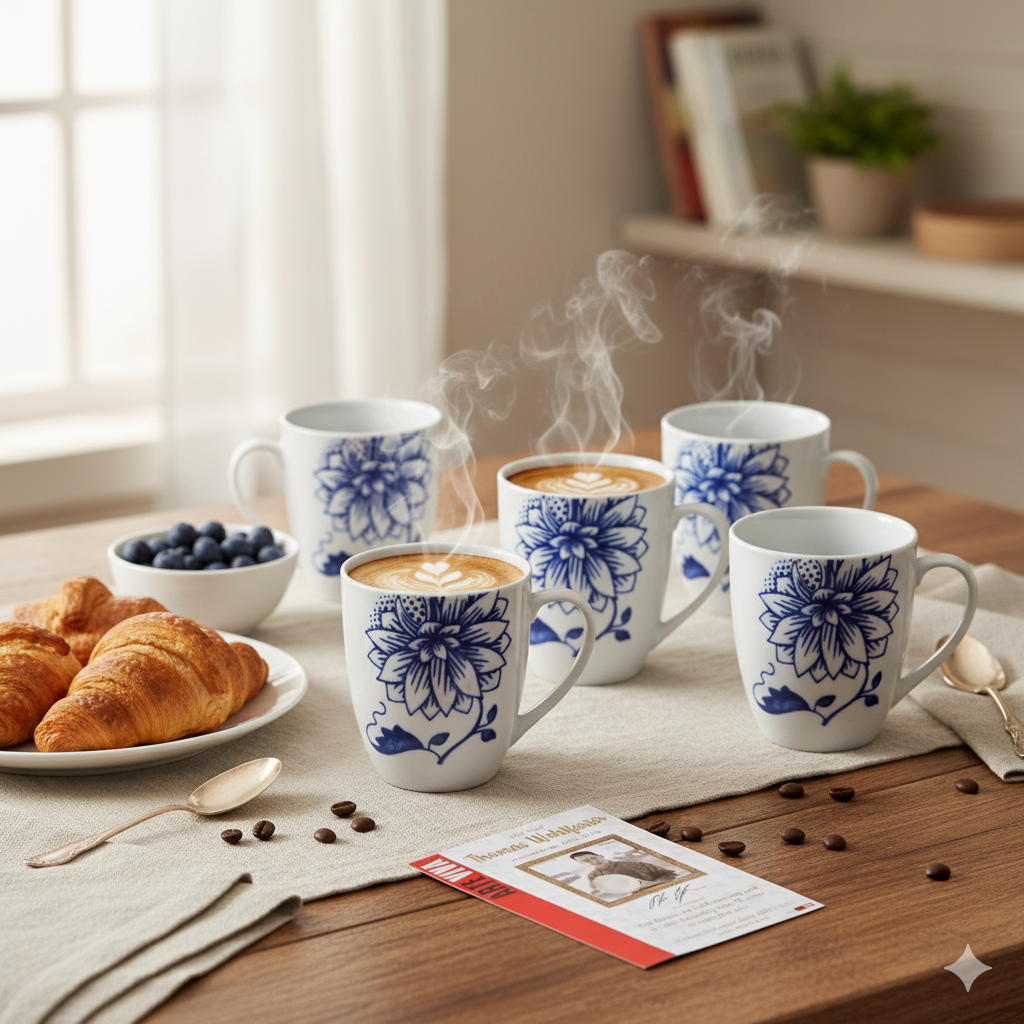 Arte Viva Kaffeebecher 6er Set Luisa