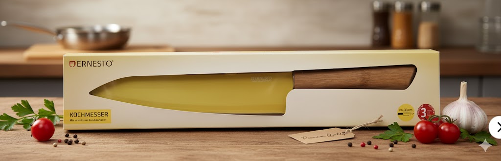 Ernesto Kochmesser, 20cm, Bambusgriff, Edelstahl