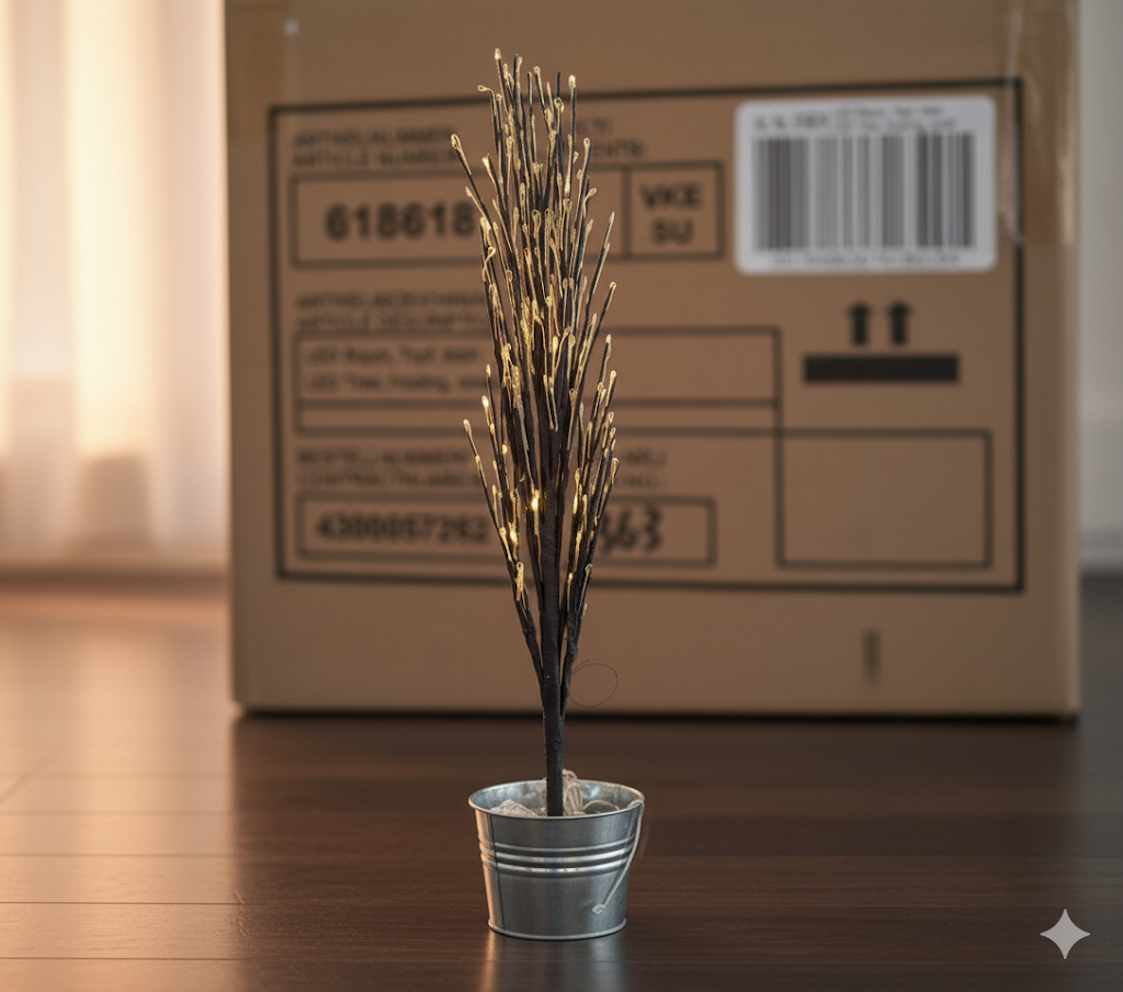 Tchibo LED Baum, Topf, klein, Dekoration