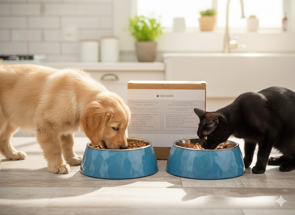 Navaris Fressnäpfe für Katzen und Hunde, Haustiernapf