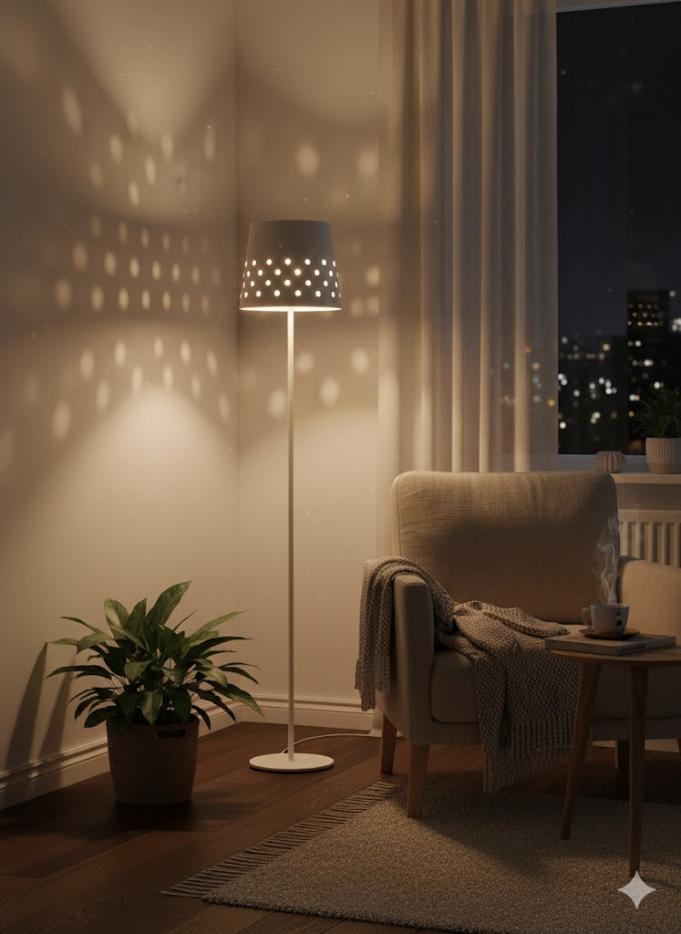 Tchibo LED Stehleuchte Metall Akku 120 cm hoch