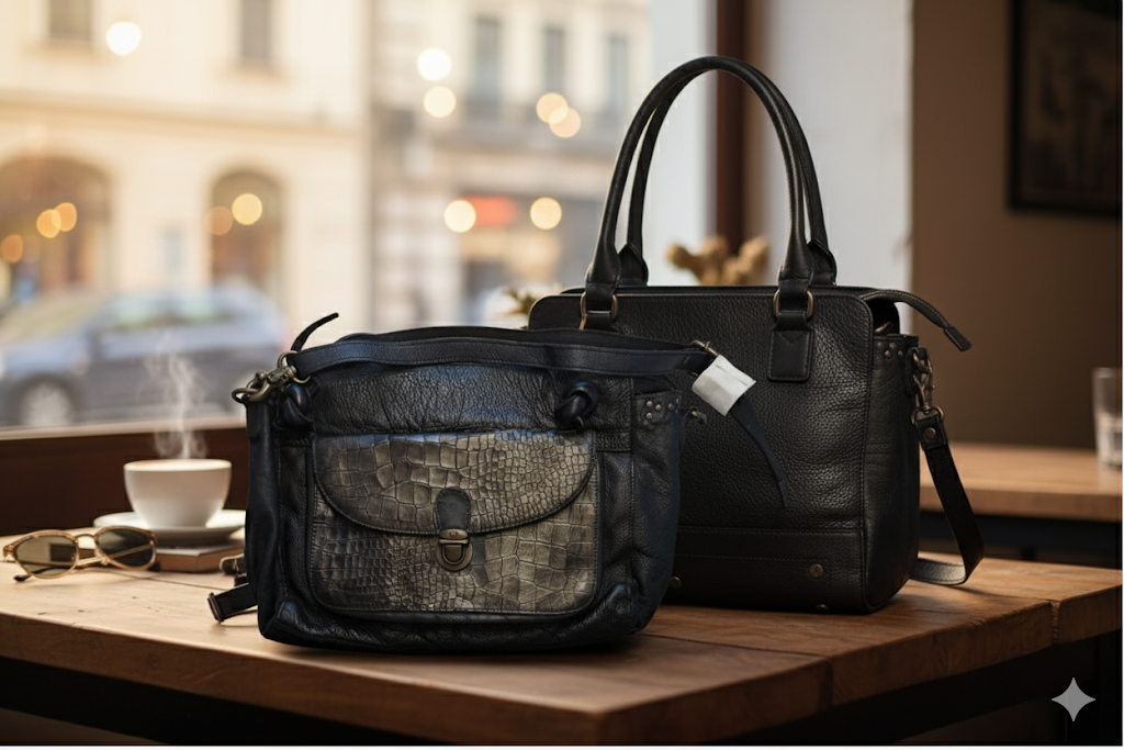 Desiderius Sabilla Dark Olive Handtasche, Freuantasche, UVP: 229,95€