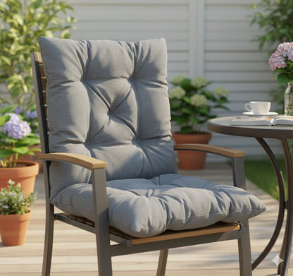 Chicreat Set mit 2 Sitzkissen 98 x 50 x 8 cm, Hellgrau